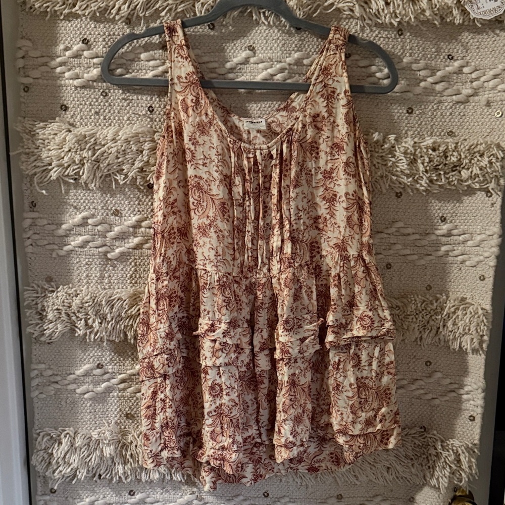 Free People ruffle top
